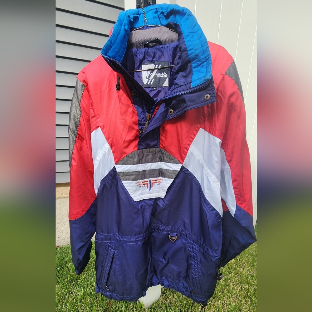 Tyrolia Skiwear Vintage Colorblock Ski Jacket In M